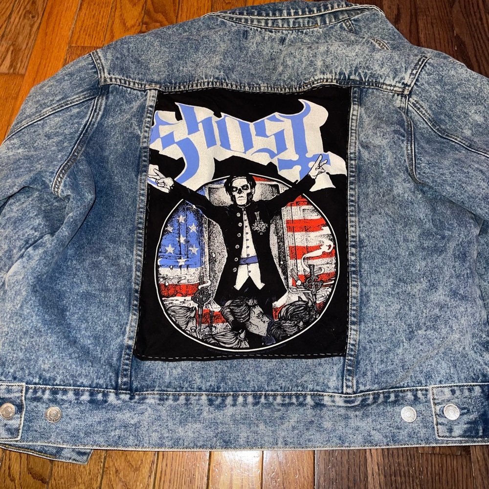Handmade GHOST band Jean Jacket